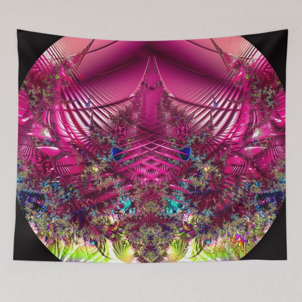 Item preview, Hellfire Fractal 1 Mirrored Circular Design designed and sold by Warren Paul Harris.