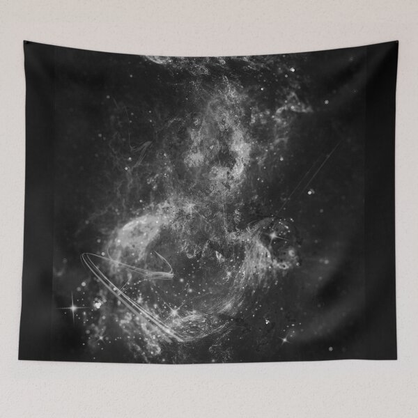 Item preview, blacklight black and white space hypercolor stars nebula designed and sold by Long Exposure.
