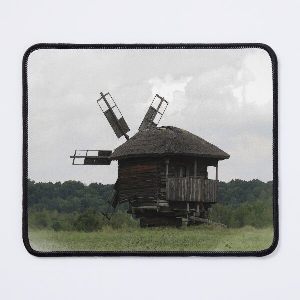 Item preview, Ukraine Ancient Wooden Windmill on Meadow designed and sold by r-silver.