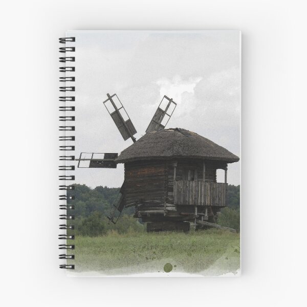 Item preview, Ukraine Ancient Wooden Windmill on Meadow designed and sold by r-silver.