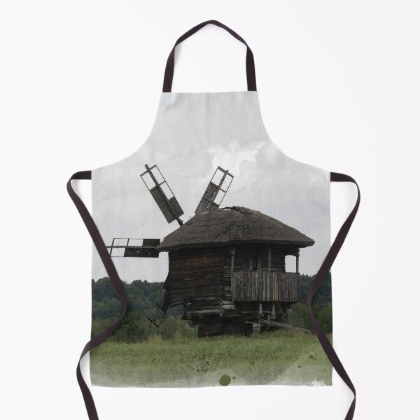 Item preview, Ukraine Ancient Wooden Windmill on Meadow designed and sold by r-silver.