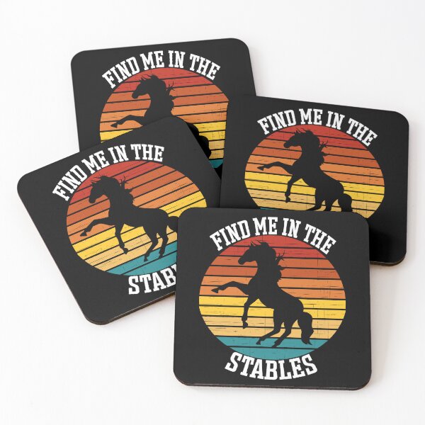 Item preview, Find me in the Stables Standing Horse Sunset Equestrian V2 designed and sold by SarahJisri.