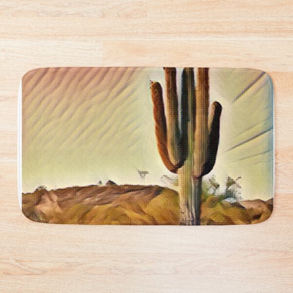 Item preview, Painted Saguaro Cactus Sunset designed and sold by HappyLifeCreate.