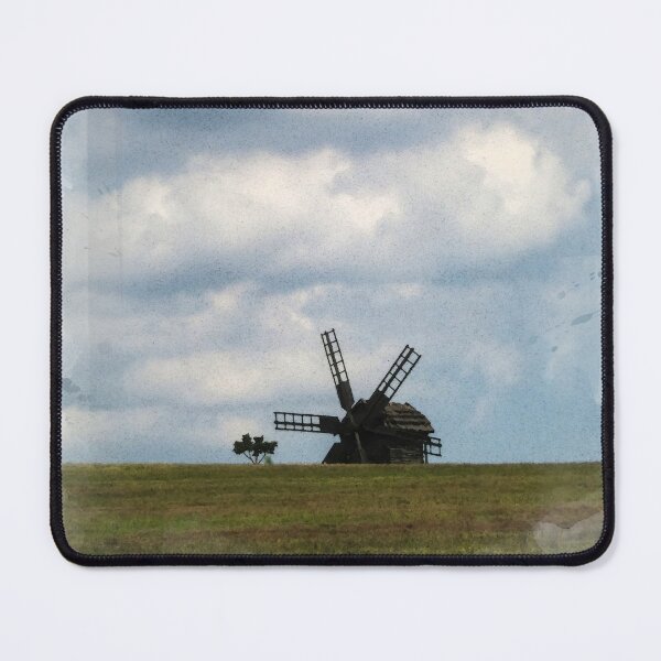 Item preview, Ukraine Ancient Wooden Windmill on Meadow designed and sold by r-silver.