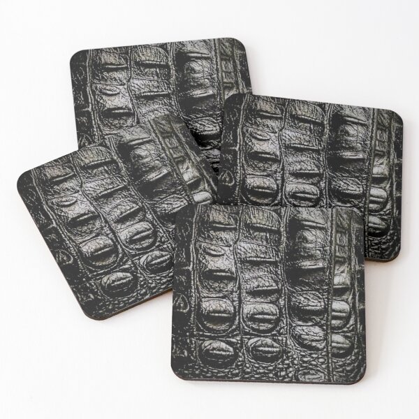 Item preview, Black faux crocodile leather design designed and sold by Coexist In Tee's .