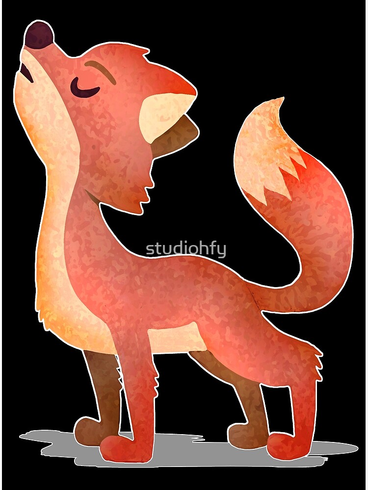 "Red fox with attitude. Cute, Clever, Crafty Tricky, Cunning, Smart
