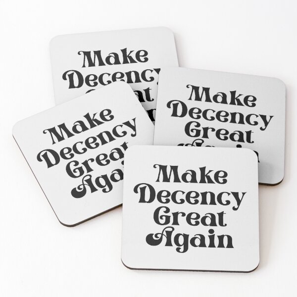 Aperçu de l'œuvre Make Decency Great Again - Fancy, Bold Black créée et vendue par Chubuter.