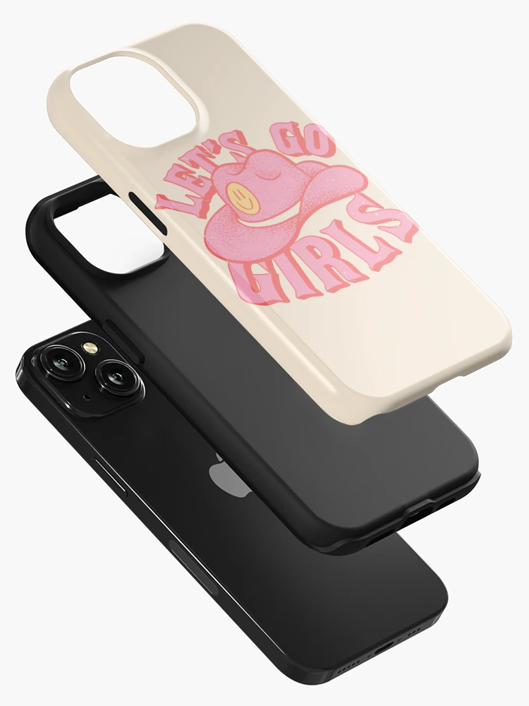 Let&Amp #39 S Go Girls Pink Cowboy Cowgirl Rodeo Hat Preppy Tempered Glass  Case For Iphone