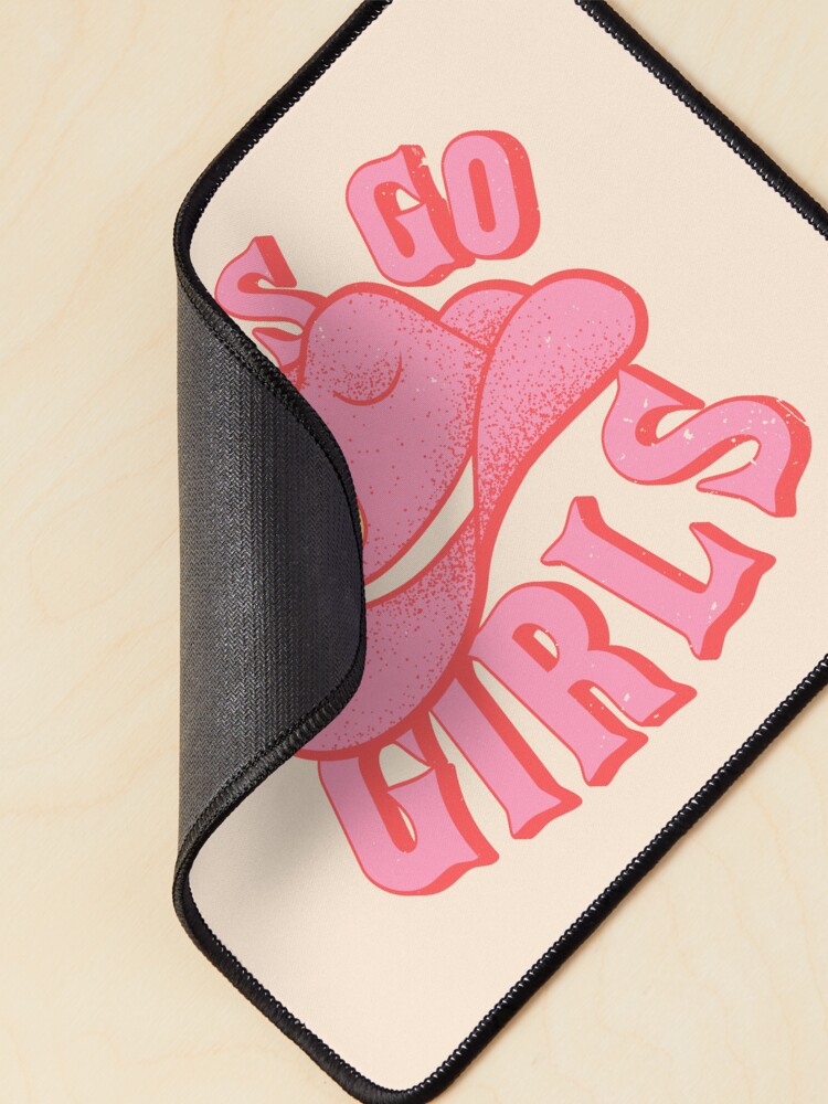 Let's Go Girls | Pink Cowboy Cowgirl Rodeo Hat Preppy Aesthetic  Bachelorette Party | HOWDY Y'ALL | White Background | Zipper Pouch