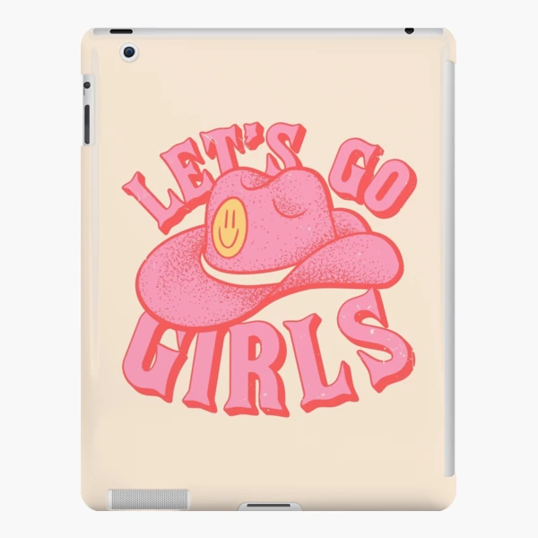 Let#39;S Go Girls Pink Cowboy Cowgirl Rodeo Hat Preppy Aesthetic  Bachelorette Party Howdy Yamp;Amp;#39;All White Background Sticker Vinyl  Waterproof