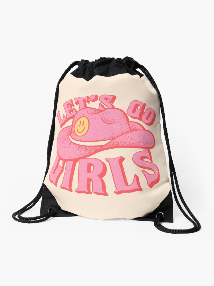 Let's Go Girls | Pink Cowboy Cowgirl Rodeo Hat Preppy Aesthetic  Bachelorette Party | HOWDY Y'ALL | White Background | Mouse Pad