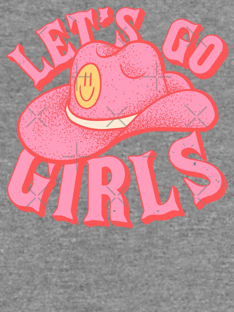 Let's Go Girls | Pink Cowboy Cowgirl Rodeo Hat Preppy Aesthetic  Bachelorette Party | HOWDY Y'ALL | White Background | Mouse Pad