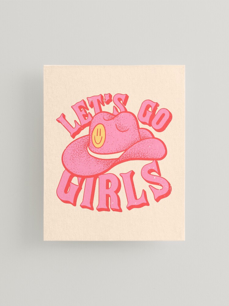 Let&#39;s Go Girls, Pink Cowboy Cowgirl Rodeo Hat Preppy Aesthetic  Bachelorette Party, HOWDY Y&amp;amp;#39;ALL, White Background Pet  Blanket for Sale by PEARROT