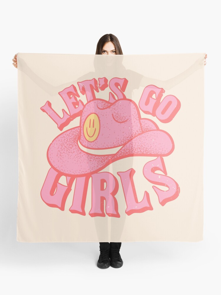 Let&#39;s Go Girls, Pink Cowboy Cowgirl Rodeo Hat Preppy Aesthetic  Bachelorette Party, HOWDY Y&amp;amp;#39;ALL, White Background  Sleeveless Top for Sale by PEARROT