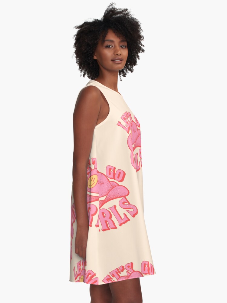 Let's Go Girls Pink Cowboy Cowgirl Rodeo Hat Preppy Aesthetic