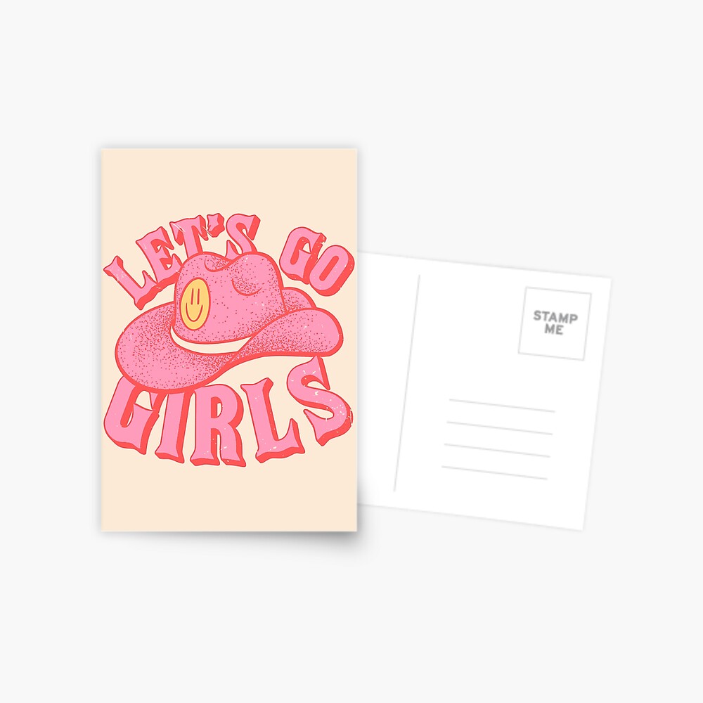 Let&#39;s Go Girls, Pink Cowboy Cowgirl Rodeo Hat Preppy Aesthetic  Bachelorette Party, HOWDY Y&amp;amp;#39;ALL, White Background iPhone  Wallet for Sale by PEARROT