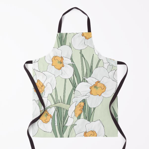 Item preview, Gentle pattern of white daffodils designed and sold by hmorena.