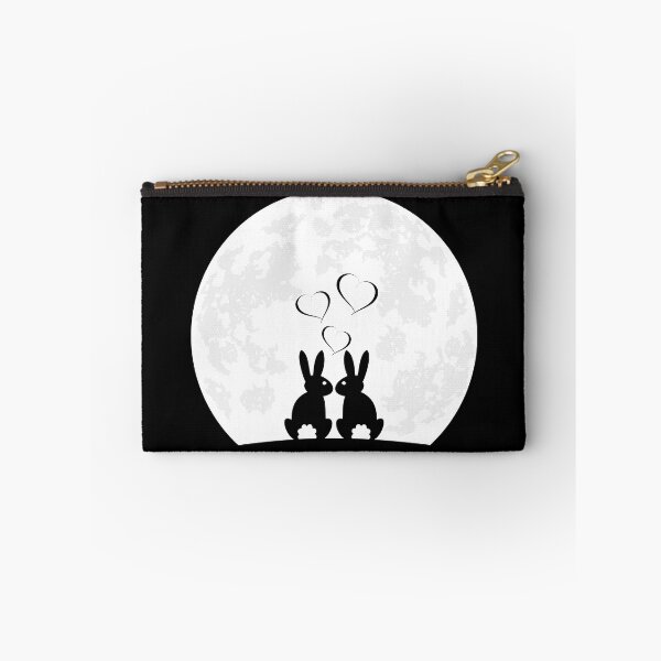 Item preview, heart rabbit bunny ladies moon love bunnies designed and sold by DerNerd.