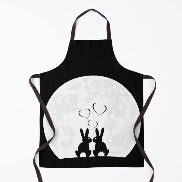 Item preview, heart rabbit bunny ladies moon love bunnies designed and sold by DerNerd.