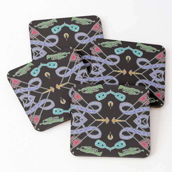 Item preview,  FUNNY ABSTRACT MUSIC INSTRUMENTS PATTERN - JAZZ CLASSIC INSTRUMENTS ORCHESTRA 7. designed and sold by Ralek.