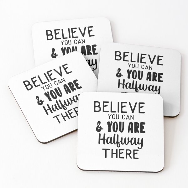Item preview, Believe You Can & You Are Halfway There Inspirational Quotes  designed and sold by clients.