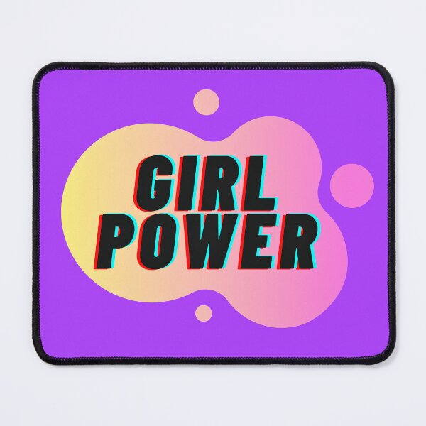 Item preview, Girl Power - Yellow and Pink Woman Empowerment Quotes designed and sold by TheEndlessStore.