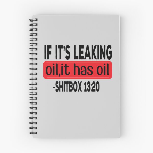 Item preview, If it's leaking oil it has oil shitbox 13 20,funny bumper, bumper sticker, truck decal, funny car decal designed and sold by retro10.