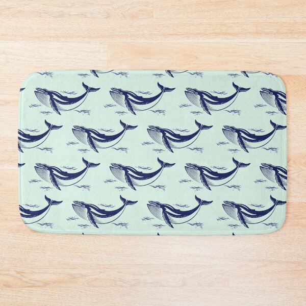 Item preview, Large Whales Pattern designed and sold by PurpleTank.