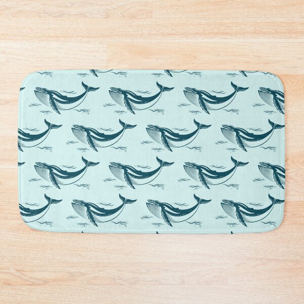 Item preview, Large Whales Pattern designed and sold by PurpleTank.