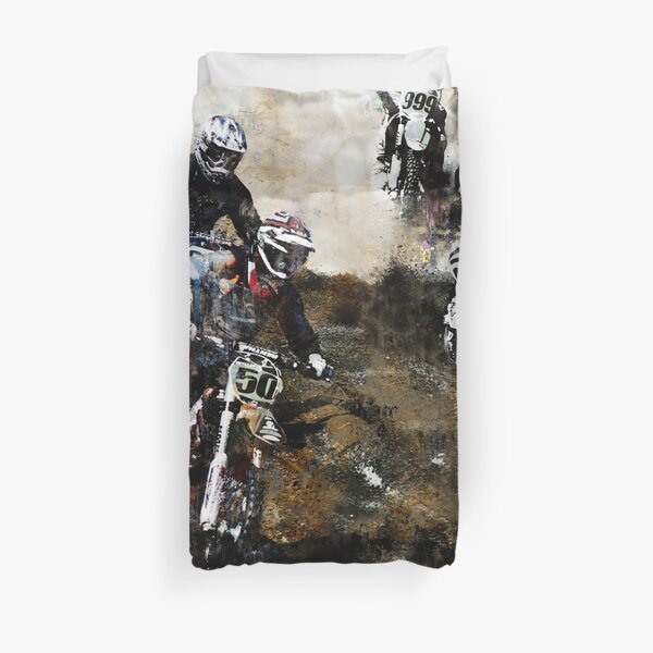 Motocross Dirt Bikers Housse de couette