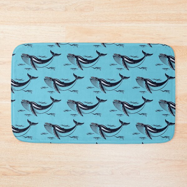 Item preview, Large Whales Pattern designed and sold by PurpleTank.