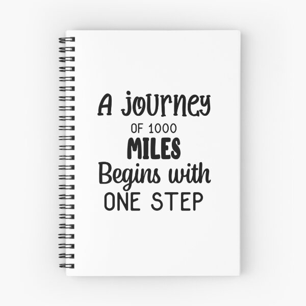 Item preview, A Journey Of 1000 Miles Begins With One Step Inspirational Quotes  designed and sold by clients.