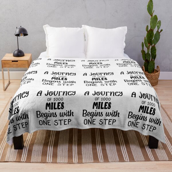 Item preview, A Journey Of 1000 Miles Begins With One Step Inspirational Quotes  designed and sold by clients.