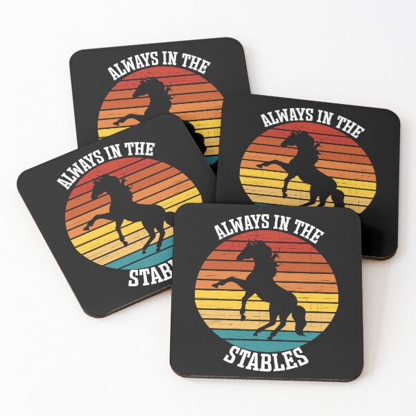 Item preview, Always in the Stables Standing Horse Sunset Equestrian V2 designed and sold by SarahJisri.