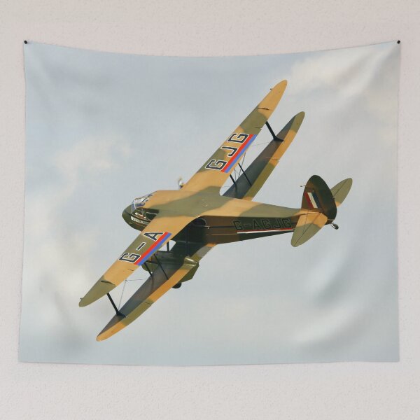 Aperçu de l'œuvre Le De Havilland DH89a Dragon Rapide G-AGJG vole au-dessus créée et vendue par MartinPhotos.