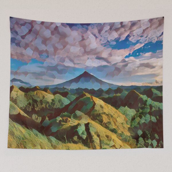 Item preview, Mountain view with paint effects. designed and sold by MerWishes.