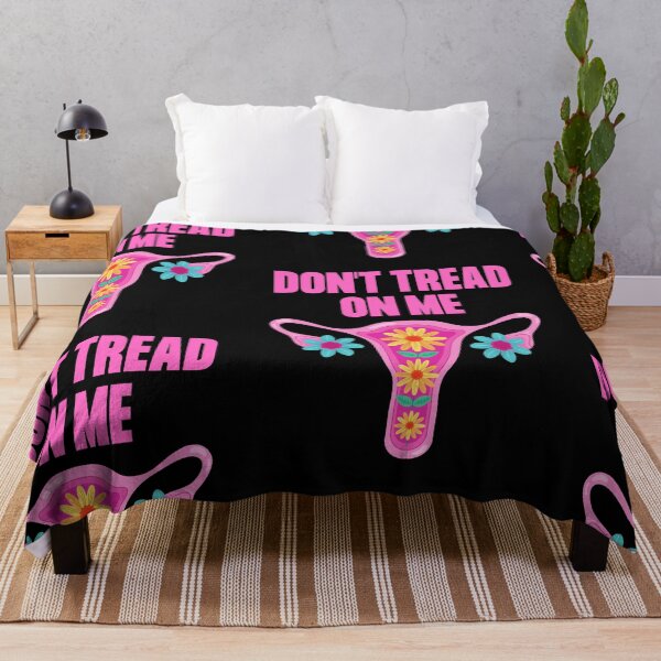 Item preview, Don't Tread On Me Pink Flower Uterus Protest Design designed and sold by EarthArtDesigns.