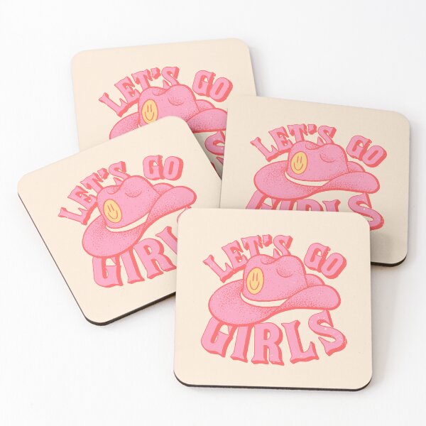 Item preview, Let's Go Girls | Pink Cowboy Cowgirl Rodeo Hat Preppy Aesthetic Bachelorette Party | HOWDY Y'ALL | White Background designed and sold by PEARROT.