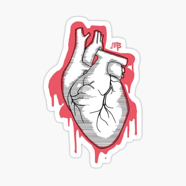 Bleeding heart Sticker