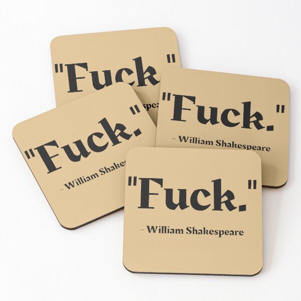 Item preview, "Fuck" Funny William Shakespeare Quote  designed and sold by MetaMiss.