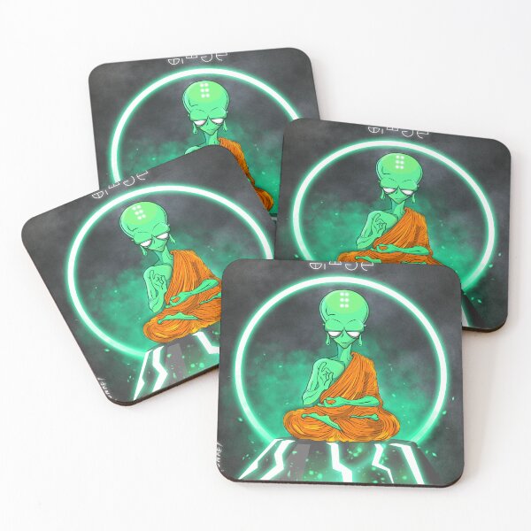 Item preview, Peace Alien Budhha Space  Green  designed and sold by Demonkey.