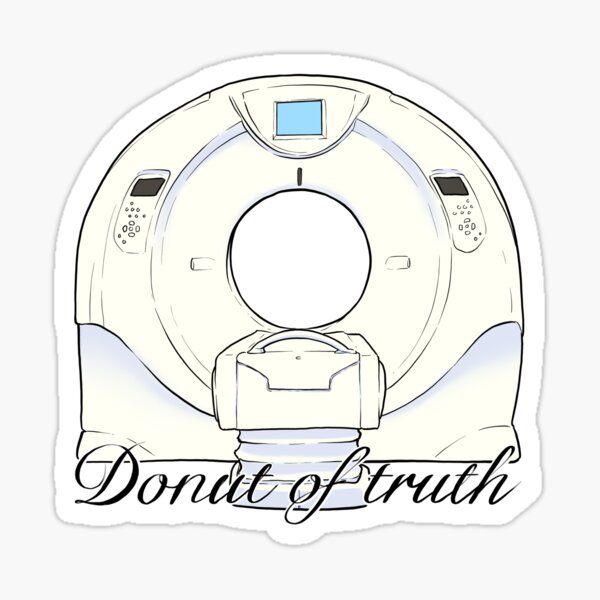 ERHACHAIJIA Donut of Truth Retractable Badge Holder with Alligator Clip for Nurses Doctor Rad ct Tech ct Scan Radiology X-Ray Student, Funny Donut