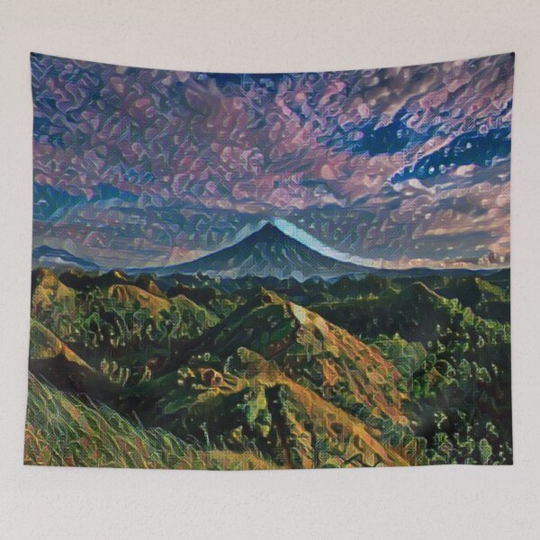 Item preview, Mountain view with paint effects. designed and sold by MerWishes.