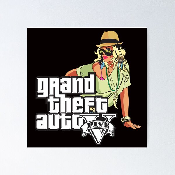 GTA5 Poster Grand Theft Auto Mapa Pintura Canvas, Video Game