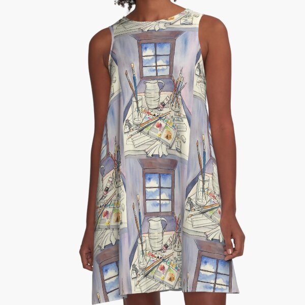 Window into Art A-Line Dress