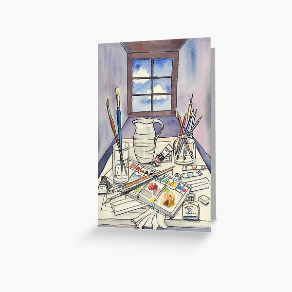 Window into Art Greeting Card