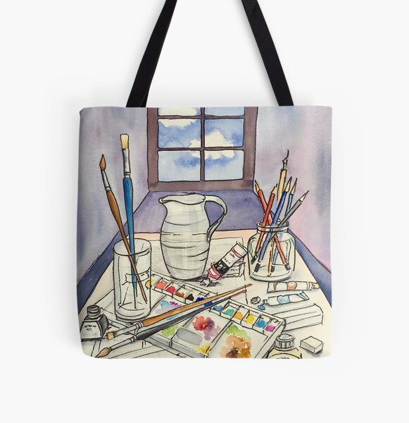 Window into Art All Over Print Tote Bag