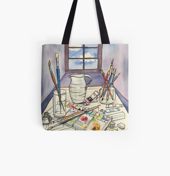 Window into Art All Over Print Tote Bag