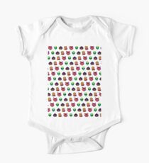 pixel face pattern One Piece - Short Sleeve