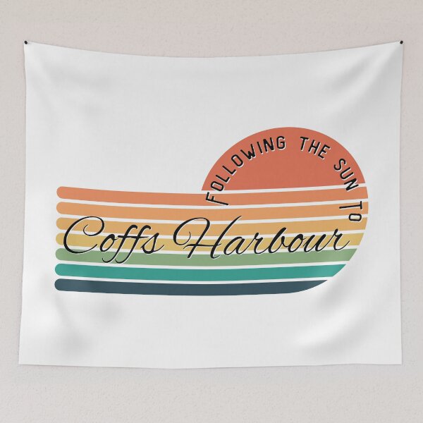 Item preview, Following the sun to Coffs Harbour Retro Sunset designed and sold by Zaprinda.